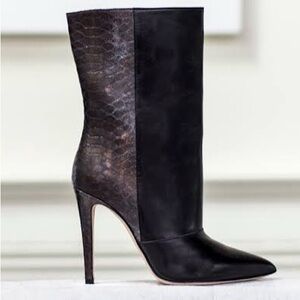NWOB - Emerson Fry Black / Bronze Snake MIDI boot size 40 EU / 9.5